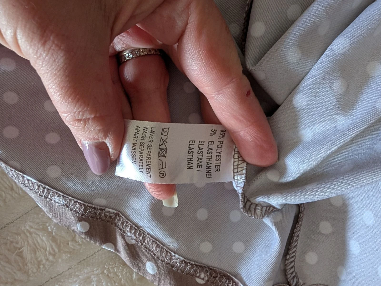 Super Vestido leve cachecoração com bolinhas Azul Feliz tamanho 40 – photo 6